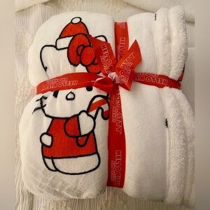 Hello Kitty Christmas QUEEN FULL 90 x 90 Throw Blanket